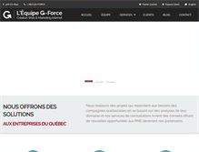 Tablet Screenshot of g-force.ca